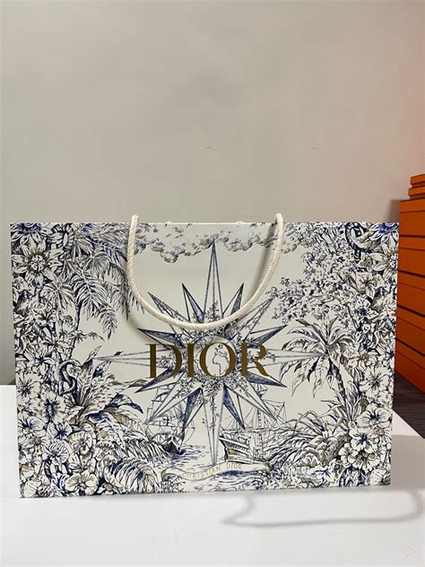 dior paper bag original|Dior designer tote bag.